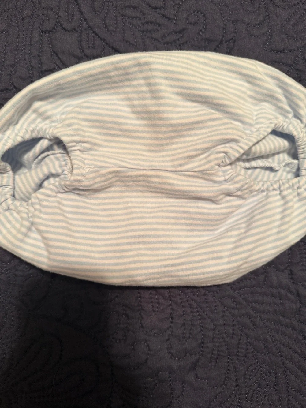 Baby Stripe Bloomers - Light Blue